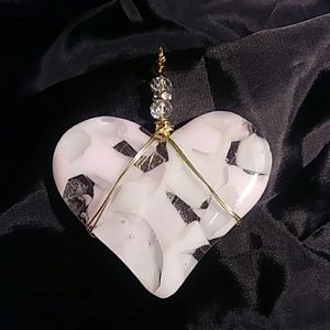 Blown Glass Heart Pendant